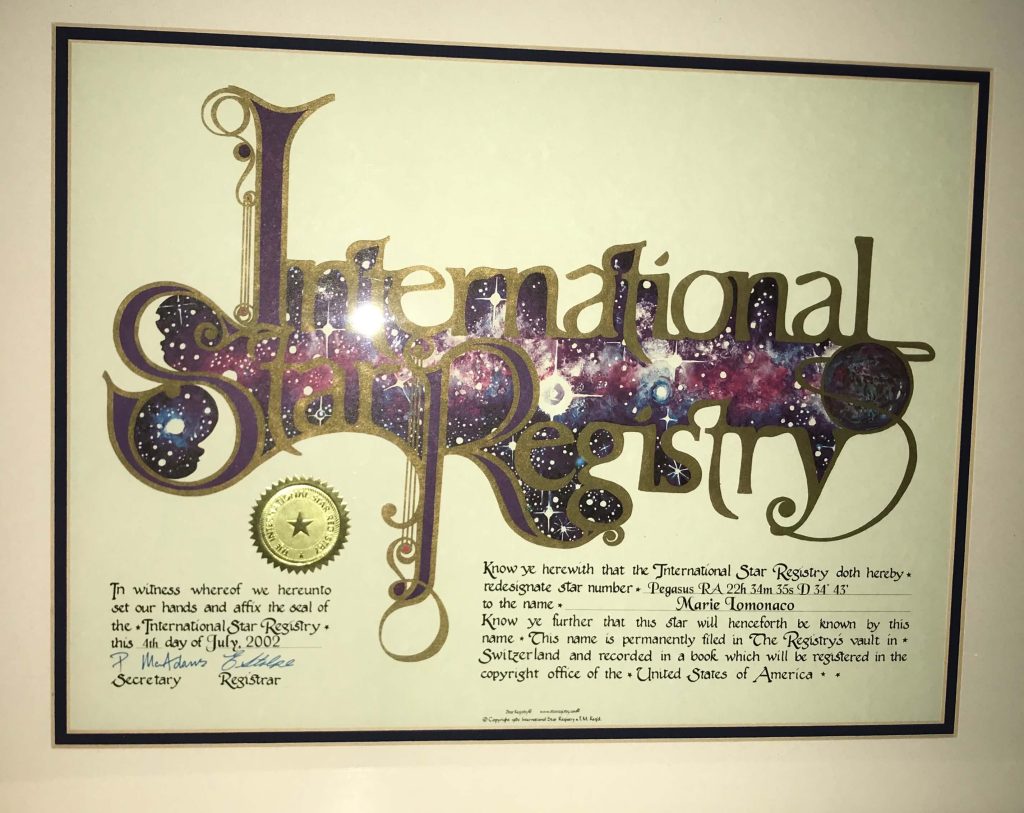 International Star Registry.